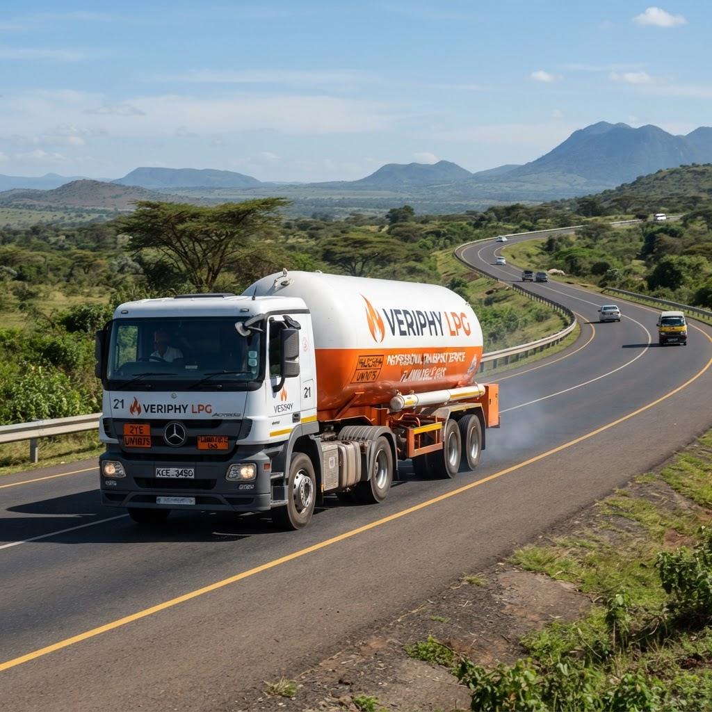 LPG truck delivery